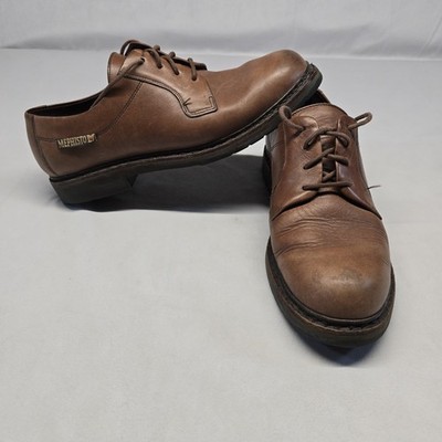 Mephisto Derby sherpa Men's 9.5us/9eu Brown Leather Caoutchouc Lace Up Shoes