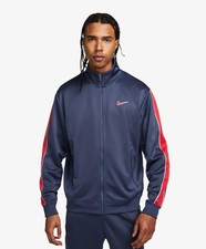  Sport Jacket Veste HOMME Nike Blue Track Top Polyester 