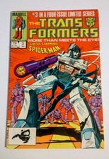 The Transformers #3 Marvel Comics January 1985 Spider-Man Appearance