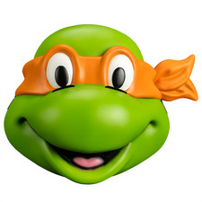 Trick or Treat Studios Teenage Mutant Ninja Turtles Michelangelo Retro Mask NEW