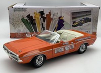 Dodge Challenger Indianapolis 500 Mit Flaggen 1971 Limitiert Greenlight 1:18 NEU