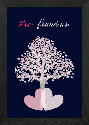 Liebe gefunden gerahmtes Wandbild Poster Leinwanddruck Bild
