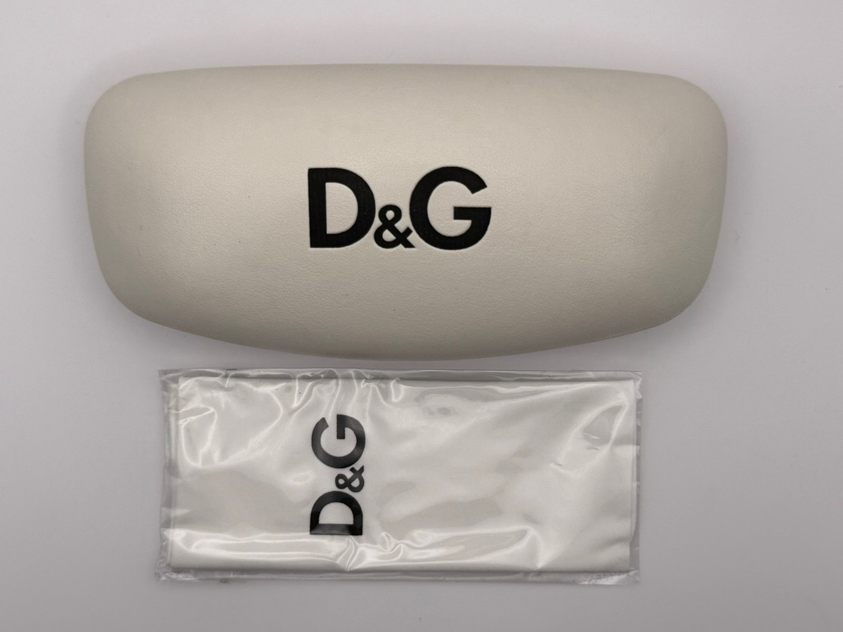 Dolce & Gabbana D&G Hard Sunglasses Case – White w/ Felt  display picture 1