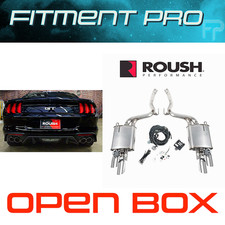 Roush 422293 Quad Tip Axle Back Active Exhaust System For 2018-2023 Ford Mustang