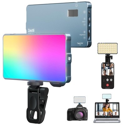 Selfie Camera Phone Light with Metal Hotshoe & Clip, 135 LED CRI 96+ 2500K990...