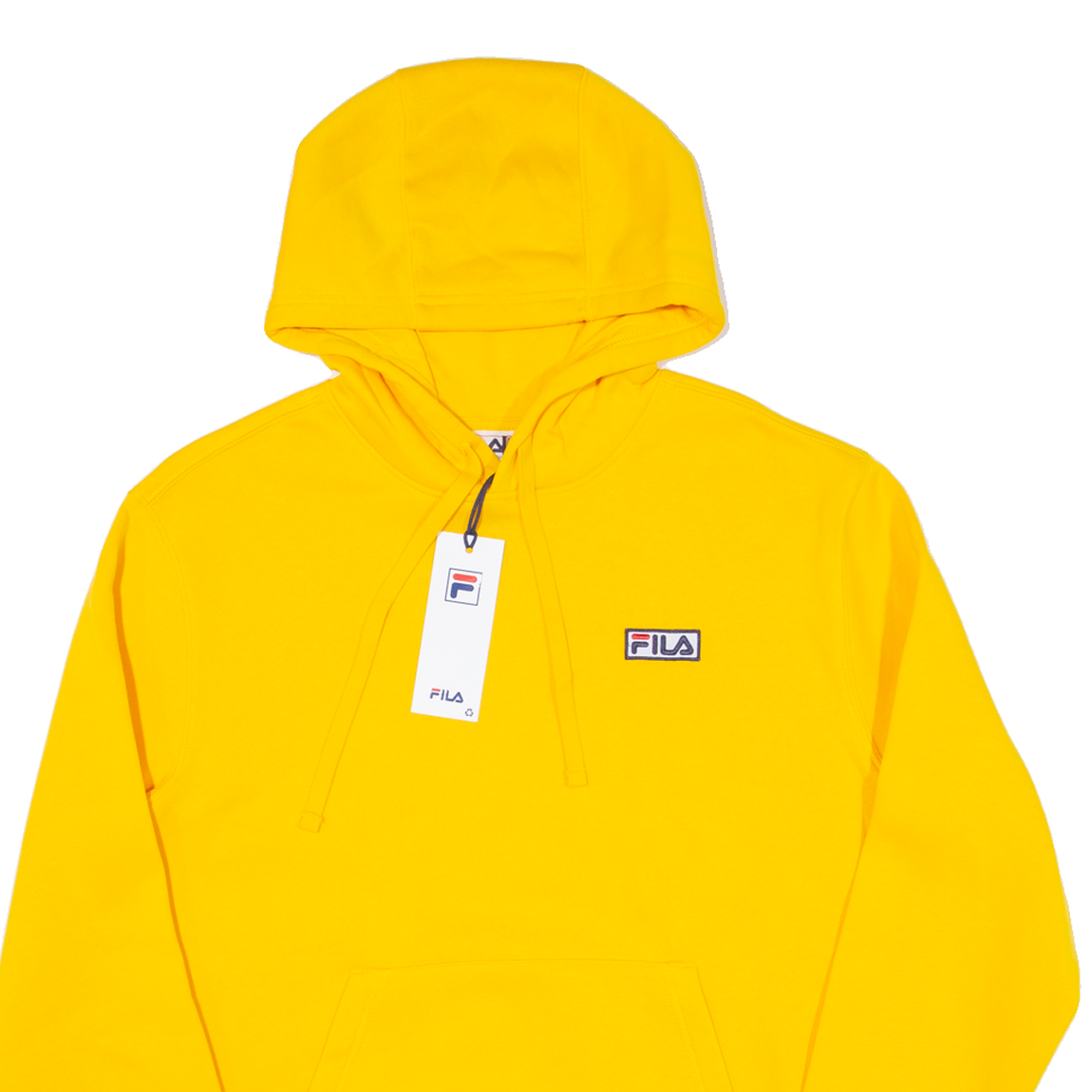 FILA Felpa con Cappuccio Uomo Giallo S