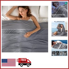 90"x108" Cooling Blanket for Hot Sleepers Absorbs Heat Lightweight Duvet
