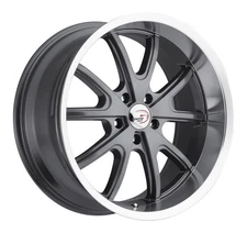20" Vision American Muscle 143 Torque 20x8.5 5x4.75 10mm Gunmetal Machined Rim