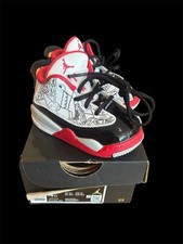 M233 Nike Air Jordan Dub Zero TD Black/White/Red DV1358-160 Toddler Size 4C