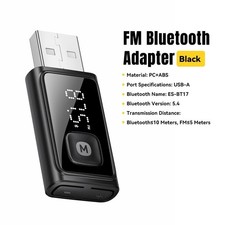 SSAGER Bluetooth 5.4 Car Adapter Wireless FM Transmitter Audio Receiver