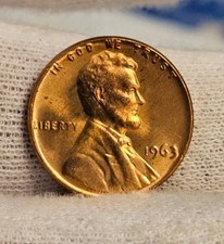 1963 Uncirculated Licoln Cent High Grade. Free Shipping