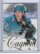 2025-26 UD FLAIR HOCKEY #176 LUCA CAGNONI RC SAN JOSE SHARKS