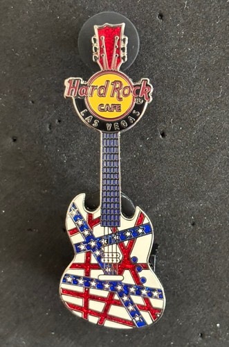 HARd ROCK CAFE LAS VEGAS 2007 SERIES STARS & STRIPES VAN HALEN GUITAR PIN