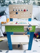 Hape Master Workbench | Award-Winning Kid's Wooden Tools workbench, Montessori 