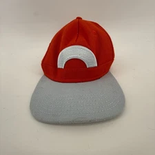 POKEMON Half Logo Orange Gamer Ball Cap Adjustable Hat Snapback Youth Osfm 2017