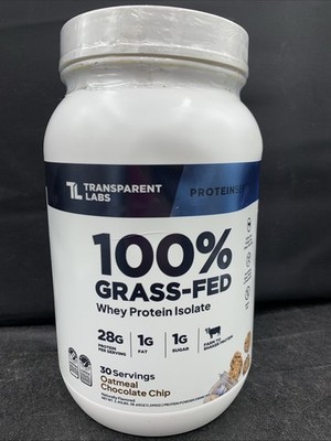 100% Grass-Fed Whey Protein Isolate - 28g Protein Gluten Free EXP 05/2028