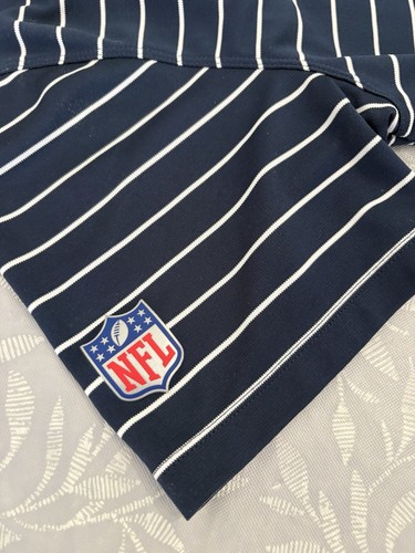 New England Patriots Nike Official NFL Polo Short Sleeve Shirt Dri-Fit Medium - Picture 3 of 9