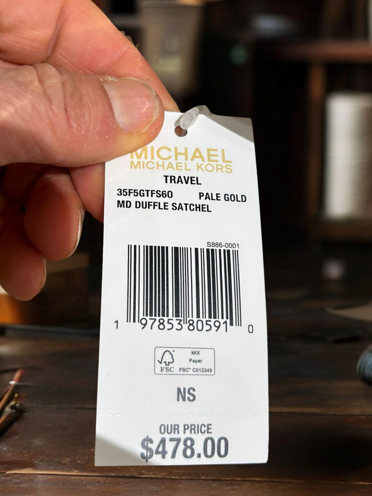 Michael Kors Jet Set Women Medium Metallic Logo Debossed Satchel Bag Variation thumbnail 13