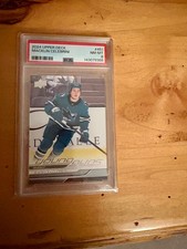 2024-25 Upper Deck Series 2 Young Guns #451 Macklin Celebrini Rookie RC PSA 8