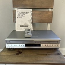 TOSHIBA DVD VCR VHS COMBO SD-V392 WITH REMOTE MANUAL TRAY DOESNT OPEN