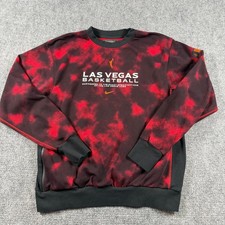 Nike WNBA Las Vegas Aces Sweatshirt Mens Medium Red Black Tie Dye DZ5405-010