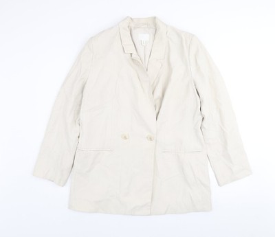 Blazer Jacke Damen Beige Regular Fit Größe S