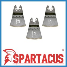 3 x Spartacus 65mm Diamond Coated Multitool Segment Arc Cutting Blades