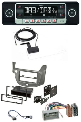 Dietz DAB Bluetooth USB MP3 Autoradio für Honda Jazz (ab 2009) - silber - Bild 1 von 4