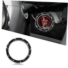 Car Bling Crystal Rhinestone Engine Start Decoration Ring, Sparkling 1PCS Black
