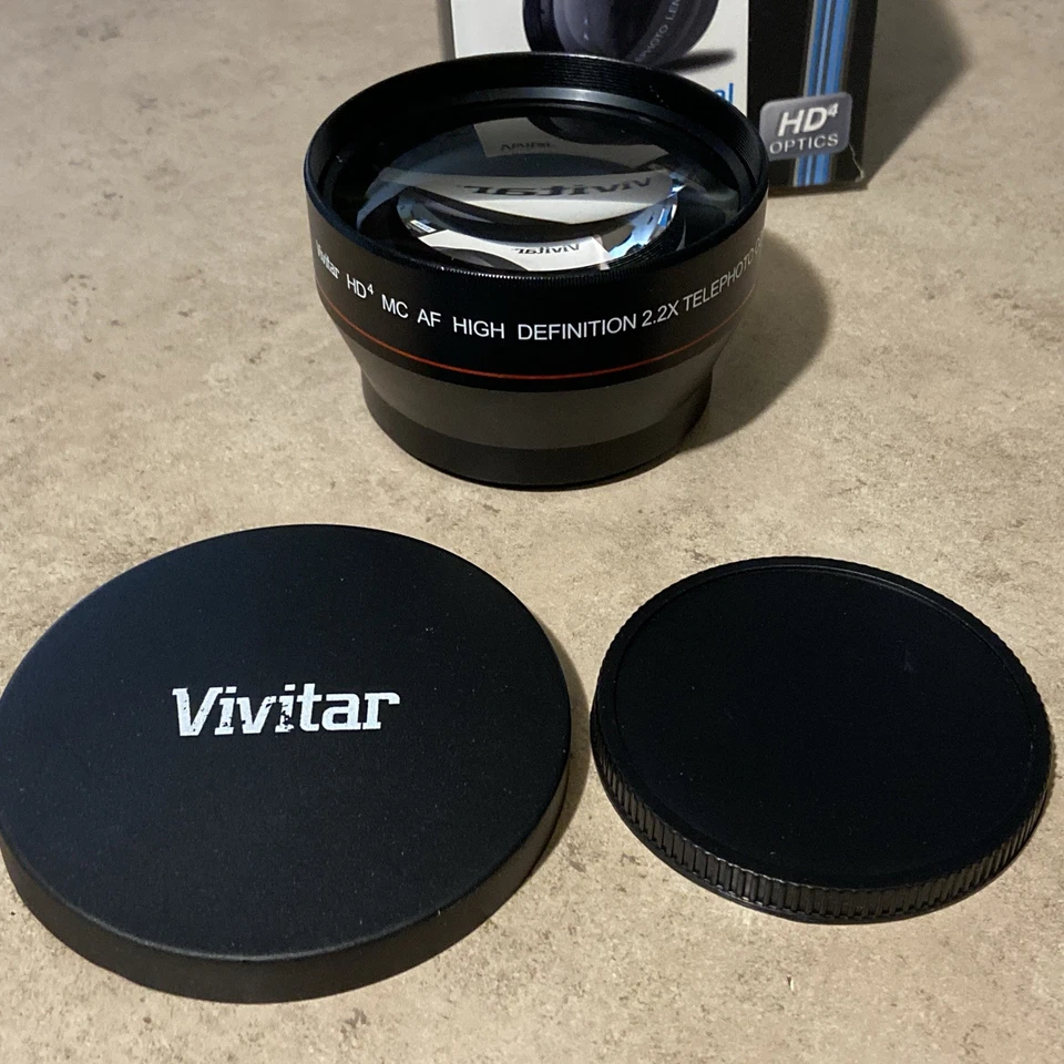 Lente de accesorio teleobjetivo General Brand 67 mm 2,2x para cámara digital, negro.Usado Foto 4 de 4