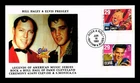 US COVER ELVIS PRESLEY AND BILL HALEY LEGENDS OF MUSIC FDC COMBO GG CACHET