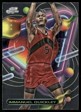 Immanuel Quickley 2023-24 Topps Chrome Cosmic #82 Toronto Raptors