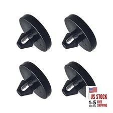 Brake Pedal Pad and Light Switch Stopper - 4 PCS Black