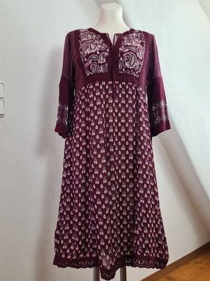 Kleid * H&M weinrot 38 * Folklore Gypsy Ibiza Sommerkleid