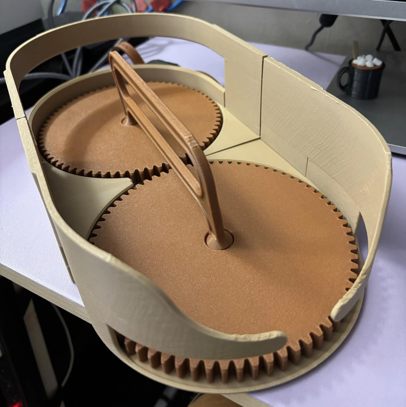 3D Printed Manual Rotating Spice/drink Holder