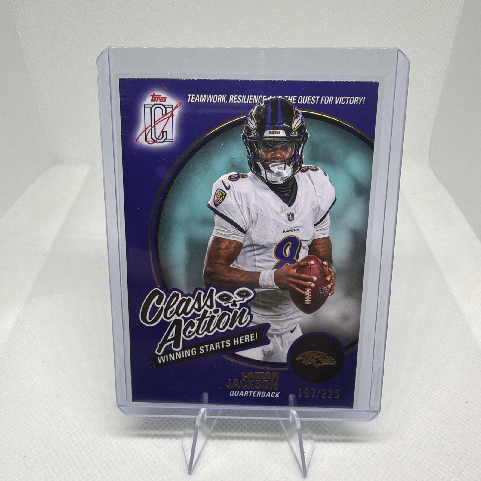Lamar Jackson Baltimore Ravens Class Action CA-3 /250
