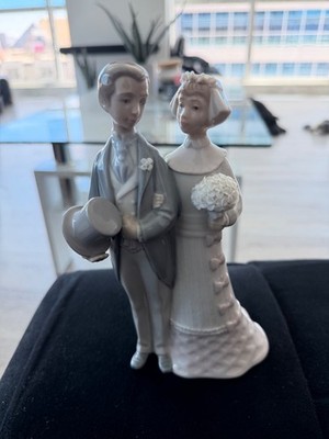Vintage Lladro Porcelain Figurine '' Wedding'' Bride & Groom #4808 Retired