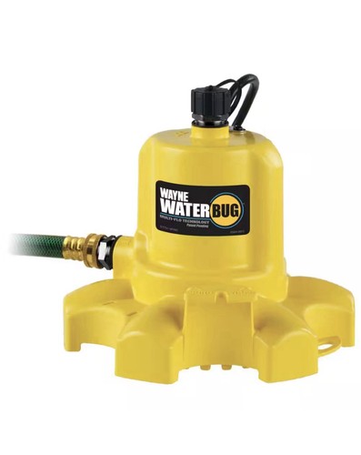 Wayne 1/6 HP WaterBUG Submersible Utility Pump with Multi-Flo Technology USED...