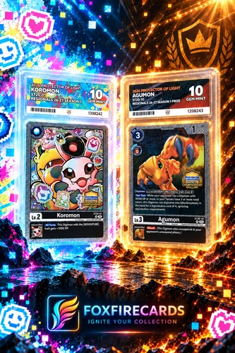 Agumon & Koromon Regionals 26-27 ACE 10 Perfect Subs Pop 1 Digimon TCG