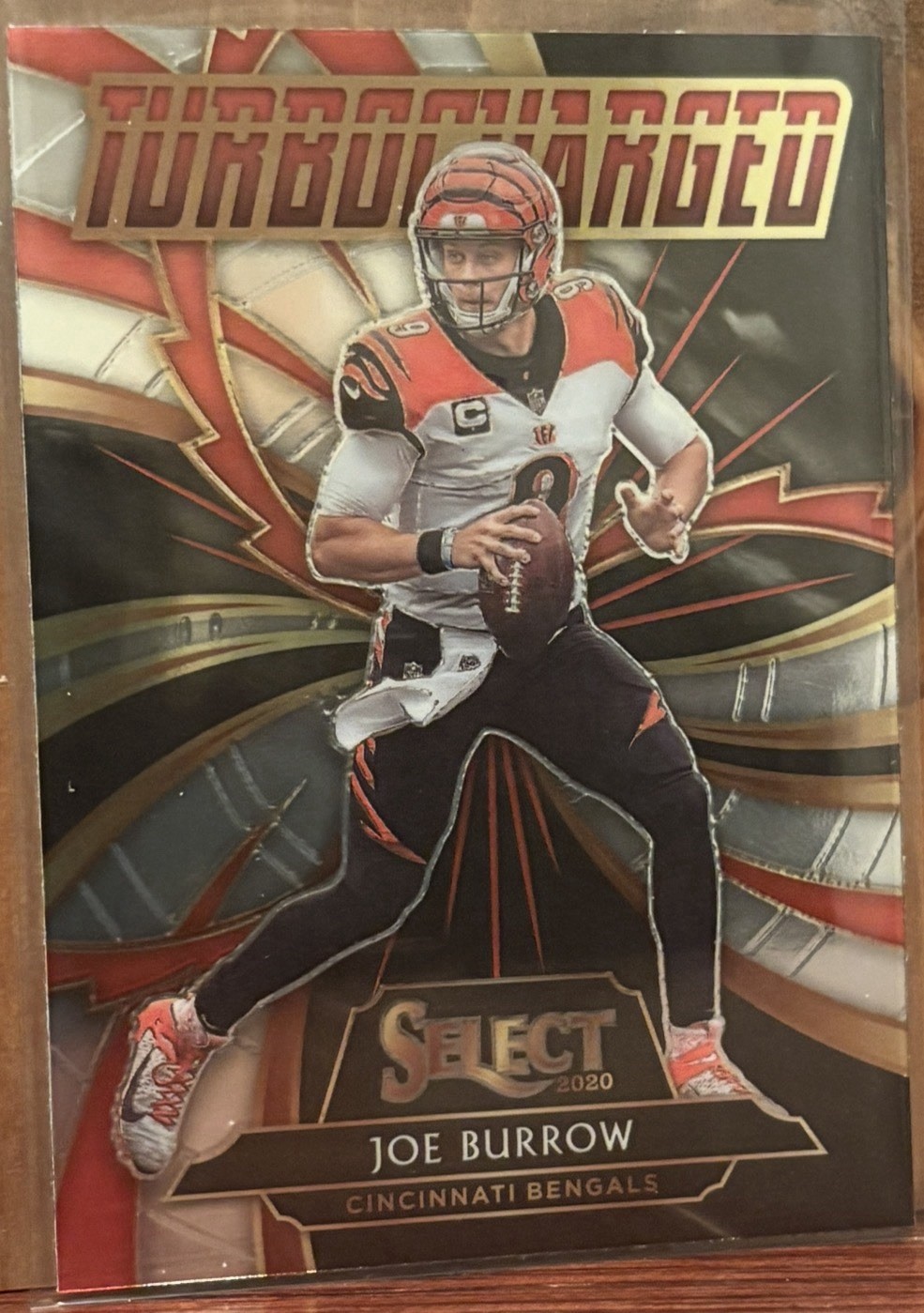 2020 Panini Select - Turbocharged - Joe Burrow #T20 (RC) - Cincinnati Bengals