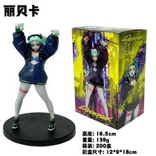16CM Cyberpunk Edgerunners Rebecca PVC Anime Figure Collectible Model Statue Toy