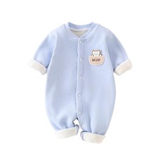 Infant Unisex Baby Bodysuit-One-Piece Button Romper Jumpsuit Outfit for Boys ...