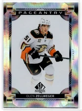 2024-25 Upper Deck SP Autenthic Pageantry Olen Zellweger Anaheim Ducks #P-80