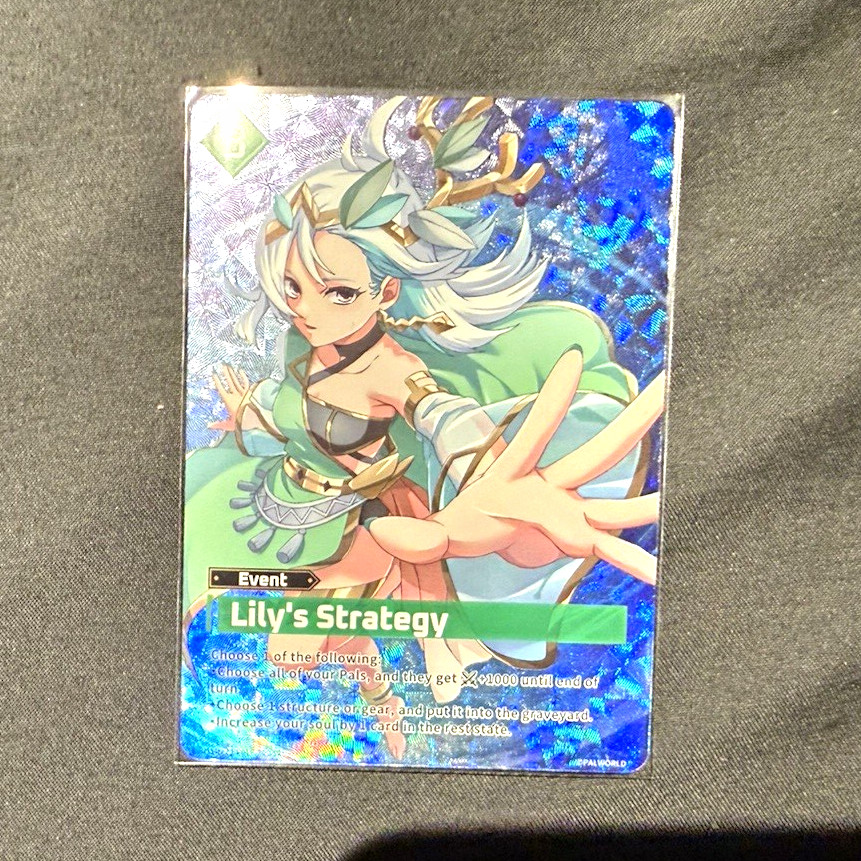 Palworld Official Card Game 1st Edition UC Foil Event Card - Lily's Strategy