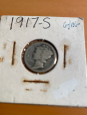 1917 S MERCURY DIME