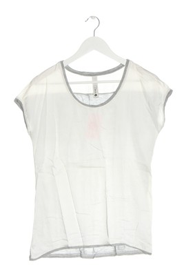 DANTE 6 Seidenbluse Damen Bluse Gr. DE 38 hellgrau-weiß Casual-Look