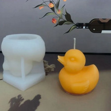 3D Candle Mold Silicone Soap Mould Gypsum Little Yellow Duck Mold Home Decor