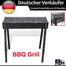 Holzkohlegrill BBQ Grill edelstahl Standgill XXL Holzkohle Gartengrill tragbar