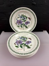 Portmeirion Botanic Garden Virgins Bower Dinner Plates 10.5" Wide Set of 6