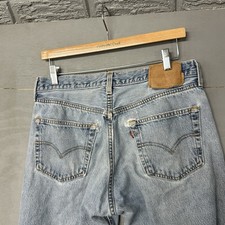 Vintage Levis 550 Jeans Mens 34x30 Blue USA Made 2000s Y2K Relaxed Fit Straight